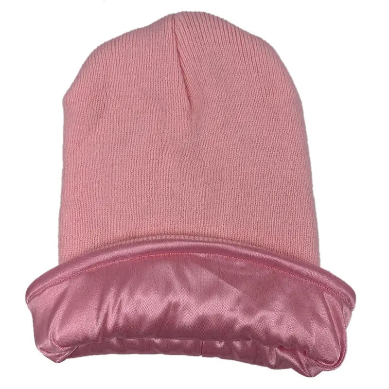 Kids Satin Lined Beanies
