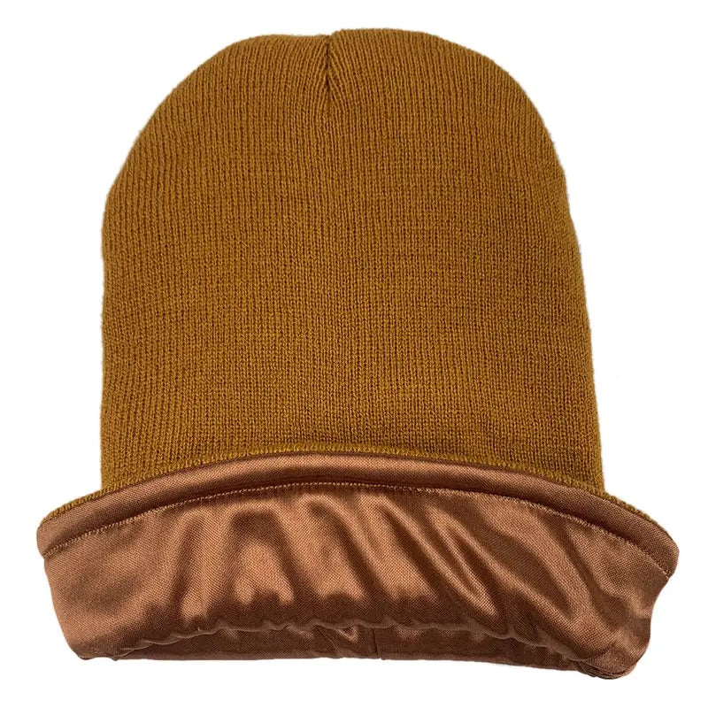Kids Satin Lined Beanies