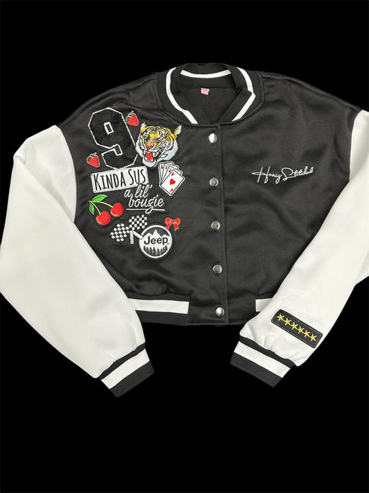 B&W varsity jacket