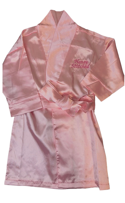 Girls Satin Robe