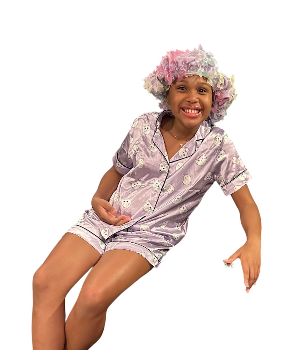 Girls Satin Pajama Sets